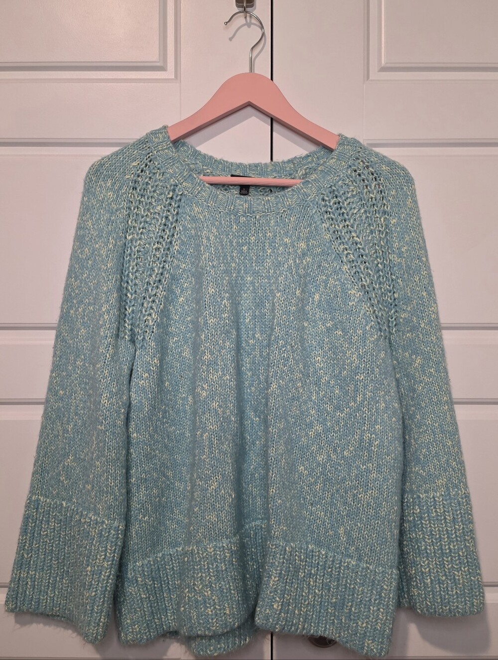 Talbots Blue Knit Sweater Size Large Womens